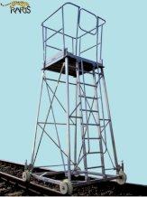 Carucior turn din aluminiu, pe sine, pentru fir<br />
aerian, tip CFA